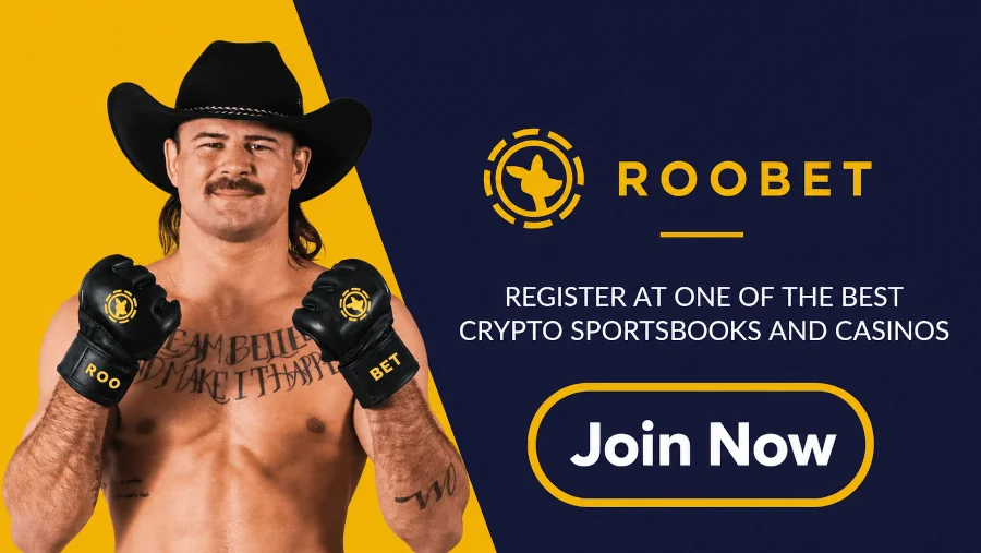 Roobet registration banner