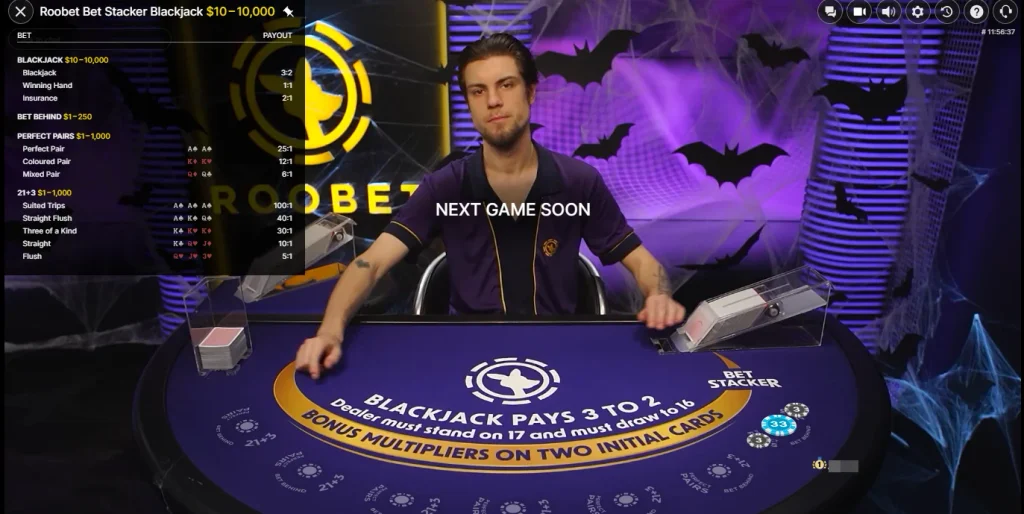 Roobet Live Blackjack