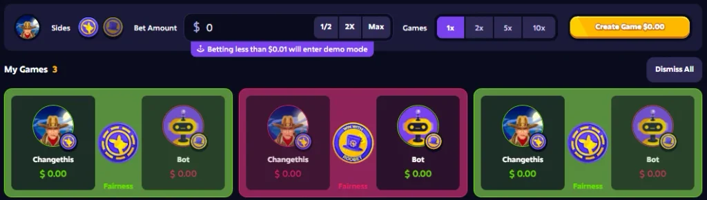 Roobet Coinflip
