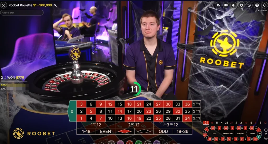 Roobet Live Roulette